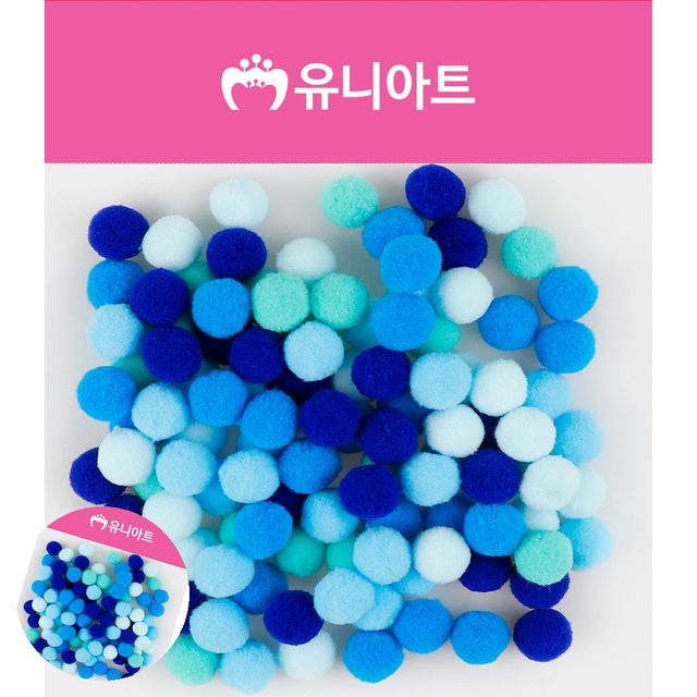 솜방울폼폼이털방울 머리띠재료 솜사탕 퐁퐁이 20mm 여름
