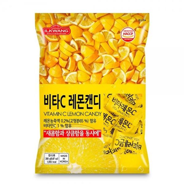 레몬사탕 비타C 레몬캔디 280g 탕비실간식 골프간식