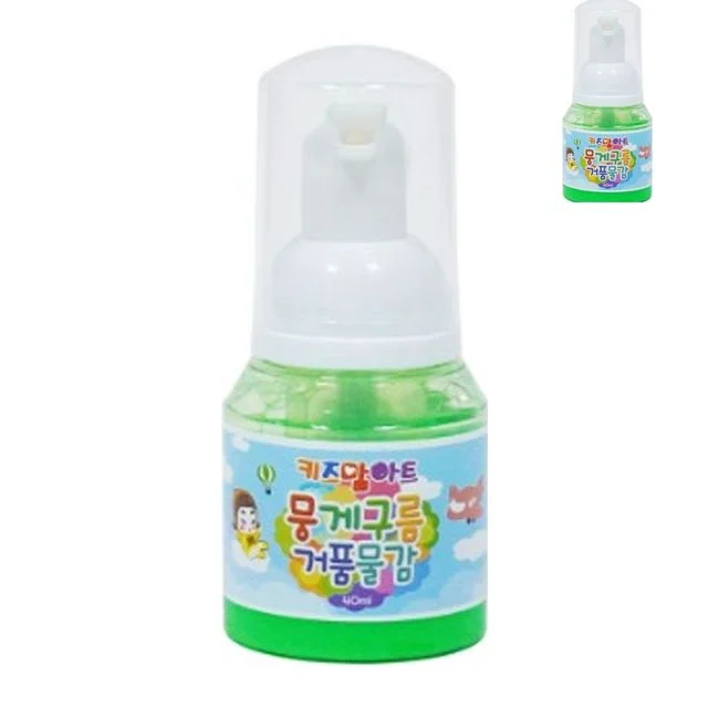 미술교육 미술활동 뭉게구름 거품물감 40ml 형광 초록