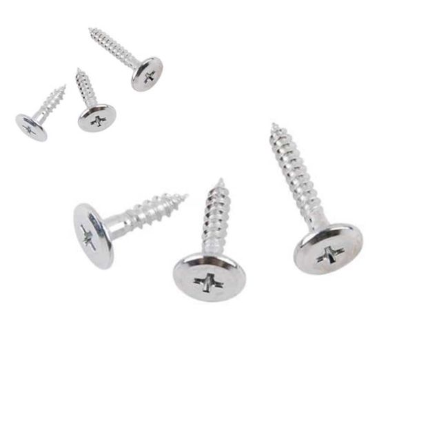 소포장 피스 평두대두 4mm 백색 피스철물 납작머리나사 스크류 백색나사