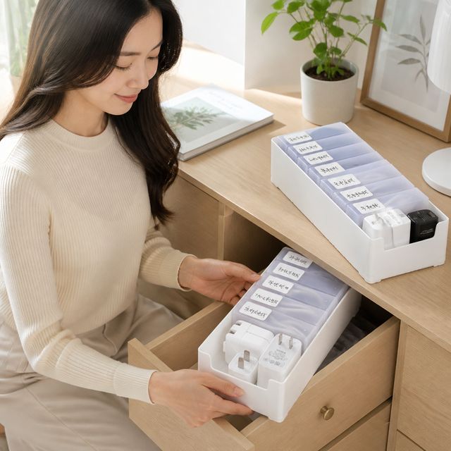 케이블 정리함 트레이 포함 포켓 전선 배선 수납 박스 전선정리함