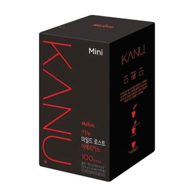 카누 마일드 미니 100T - 맥심 공유 커피 스틱 세트
