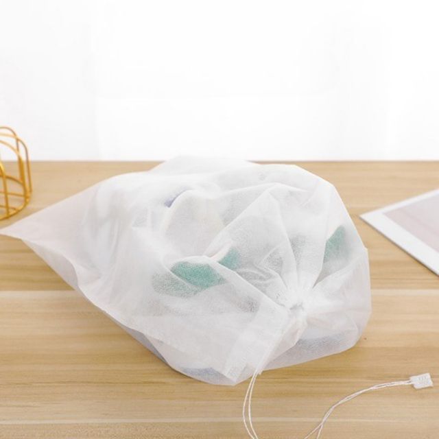 부직포 신발 보관 커버 파우치 32x48 화이트 - 긴 신발도 깔끔 수납