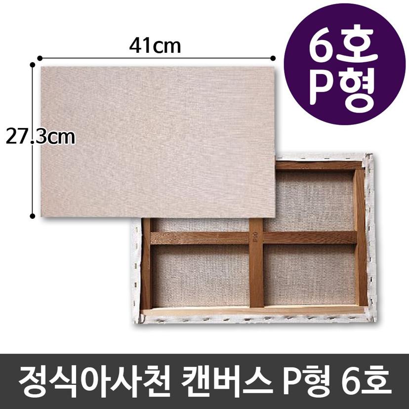 정식 아사천 캔버스 6호 P형 - 인물화 유화 그림 그리기