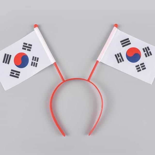 생일 파티 용품 토끼 머리띠, 태극 깃발 장식