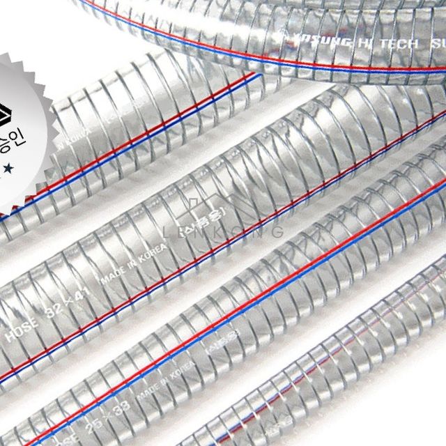 수도호수 물호수 식품용 스프링호스 38mmx40M 1롤