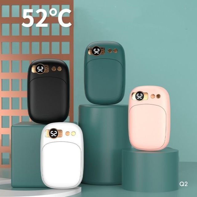 레트로 고용량 핸드워머 USB 충전식 핫팩 10000mA 손난로 BP12 보조배터리
