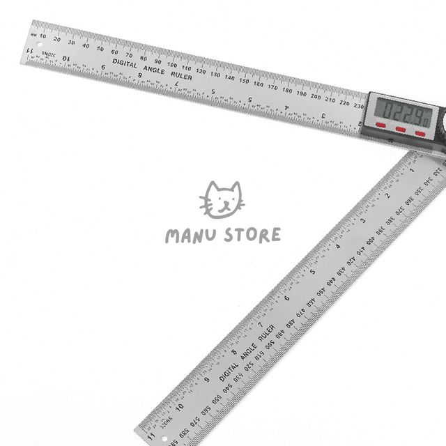 목공용자 목공용품 360도 디지털 스틸 각도기 30cm