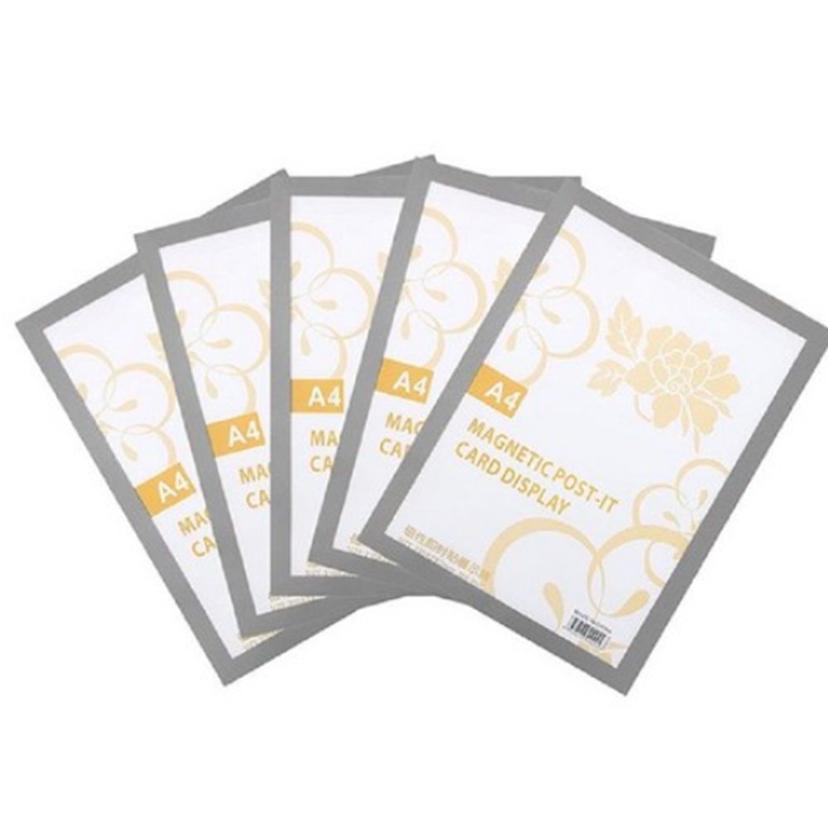A4 벽면 부착 자석 게시판 알림판 꽂이판 5p 세트