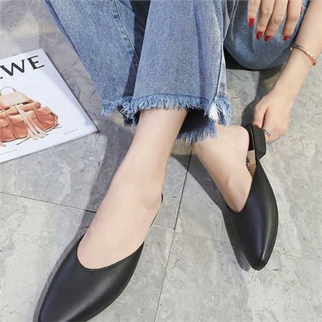 캐주얼 여성 뮬 로퍼 블로퍼 여성 플랫 뮬 데일리 신발