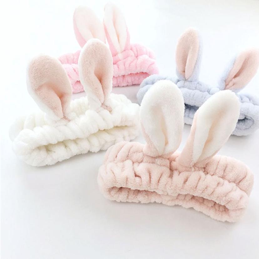 토끼 세안 밴드 헤어밴드 귀여운 세안용 머리띠