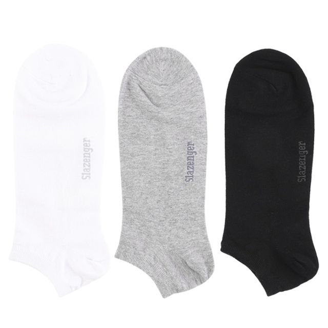 슬레진저 남성 큰발 스니커즈 양말 10족 - 28cm 발목 양말