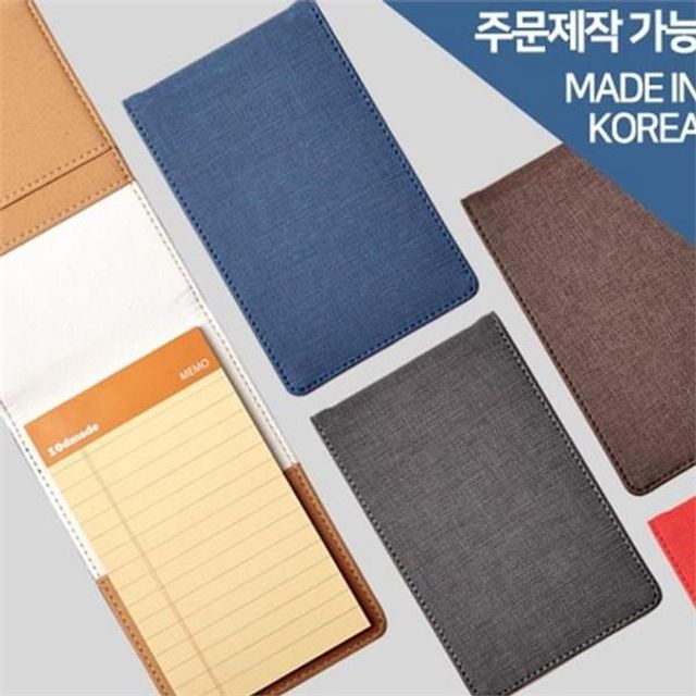 스웨이드 메모패드 합성피혁, 사무용 디자인 노트 수첩