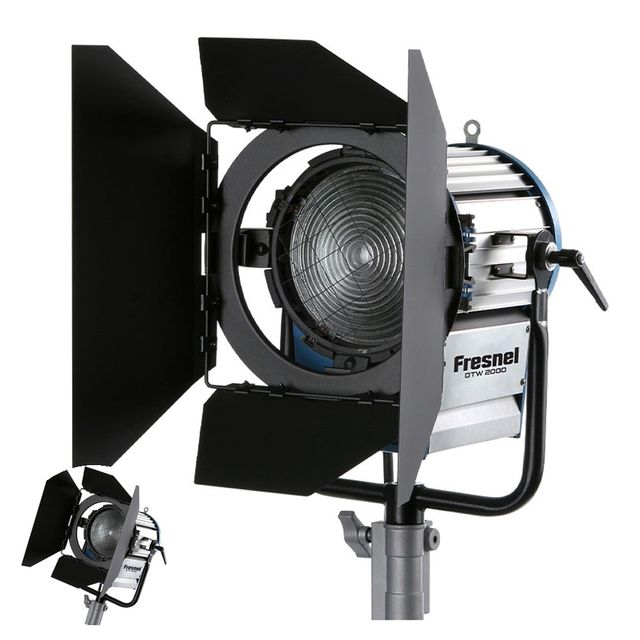 스마트폰촬영장비 방송용조명 사진촬영 조명장비 텅스텐 프레즈널 Fresnel 2000w 220v DTW2000 램프 스탠드