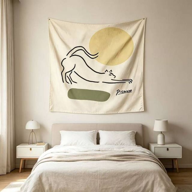포스터 패브릭 꾸미기 200x150cm 벽인테리어 벽 가리개천 태피스트리 커튼