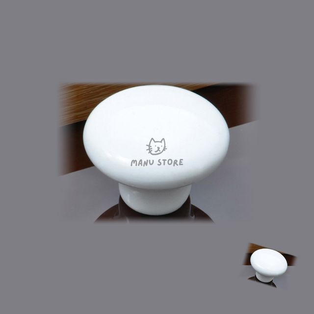 서랍장손잡이 가구손잡이 자기손잡이 백색 38mm