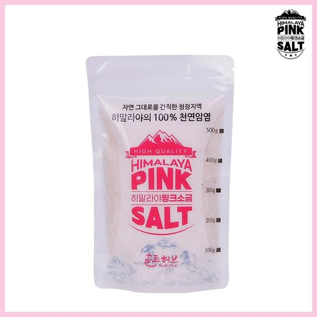 히말라야 핑크소금 400g 파우치, 풍부한 미네랄의 천연 가는소금