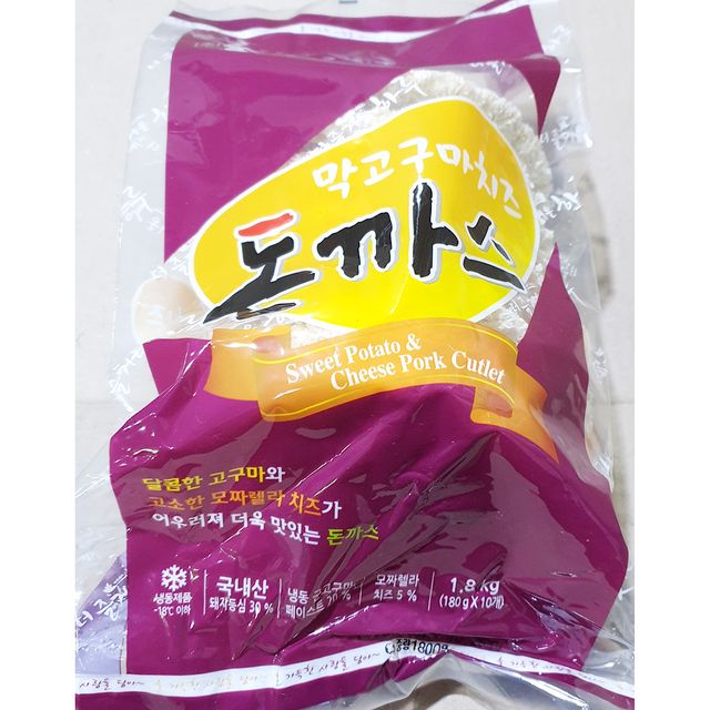 늘찬 막고구마돈까스(180g x10개 1.8K) X4 고구마돈까