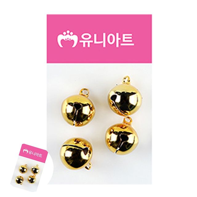 비즈부자재 비즈공예 미니방울 18mm 금색