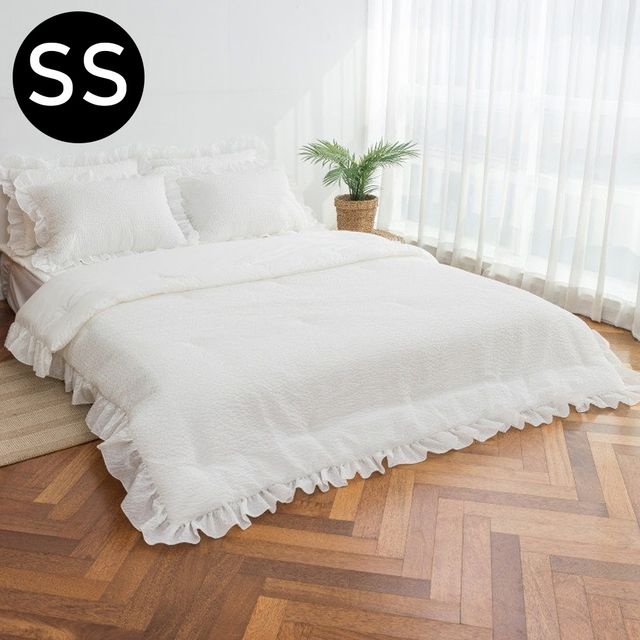 크리미 아사 여름이불 베개커버세트 슈퍼싱글 SS 화이트