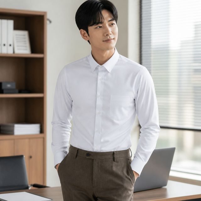 남성용 정장셔츠 스판 와이셔츠 오피스룩 출근복