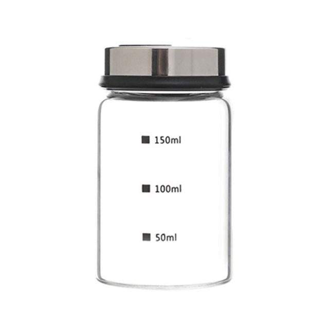 내열유리 눈금 양념통 200ml 조미료병 밀폐용기 양념통정리