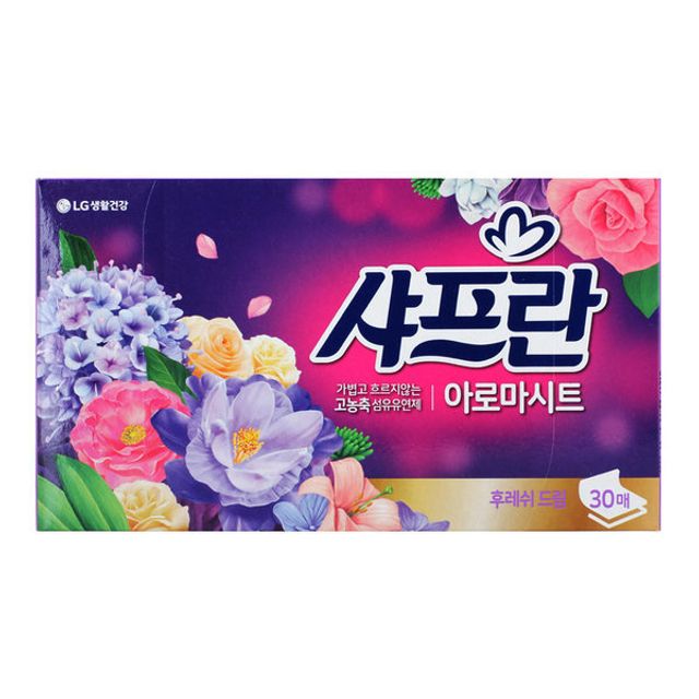 샤프란 아로마 시트 후레쉬 드림 30매 고농축 섬유유연제