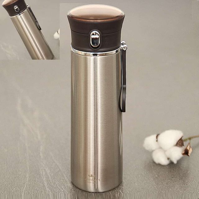 보온병 420ml 실버, 휴대용 스텐 보온 텀블러