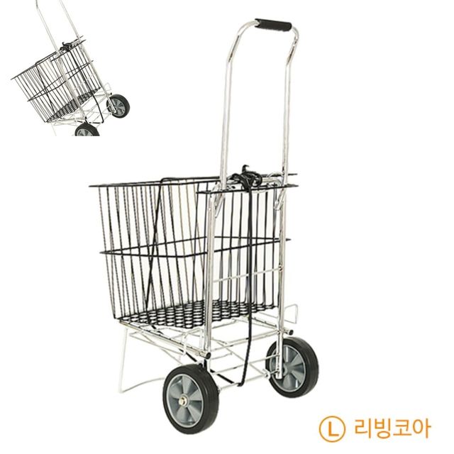 코아 접이식 핸드카트M 쇼핑바구니 세트 쇼핑카트 접이식장바구니 바퀴형 운반용