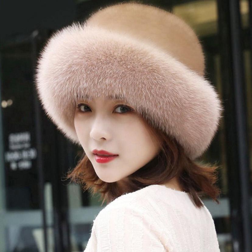 따뜻한 털모자 겨울 여성 방한 벙거지 모자 버킷햇