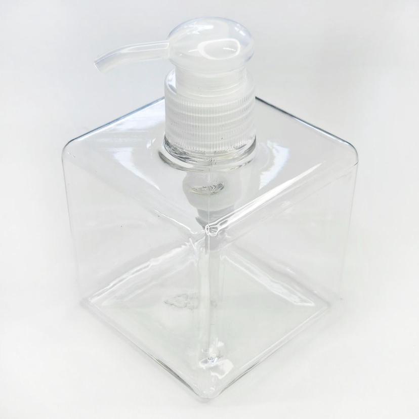 사각 펌핑 투명 공병 250ml - 로션 샴푸 소분 용기
