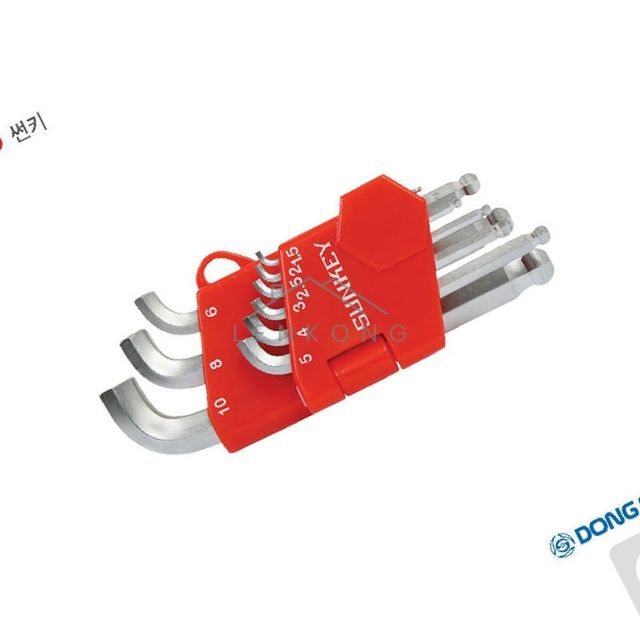 L렌치세트 미니육각렌치 쇼트스터비볼렌치 세트 SST-9S 9PCS 1.5~10MM