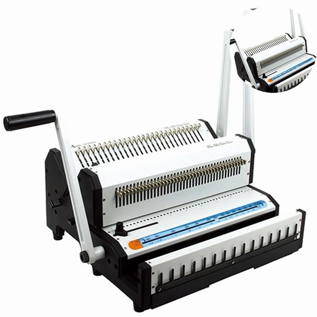 중고인쇄기 열제본기 겸용제본기 와이어링