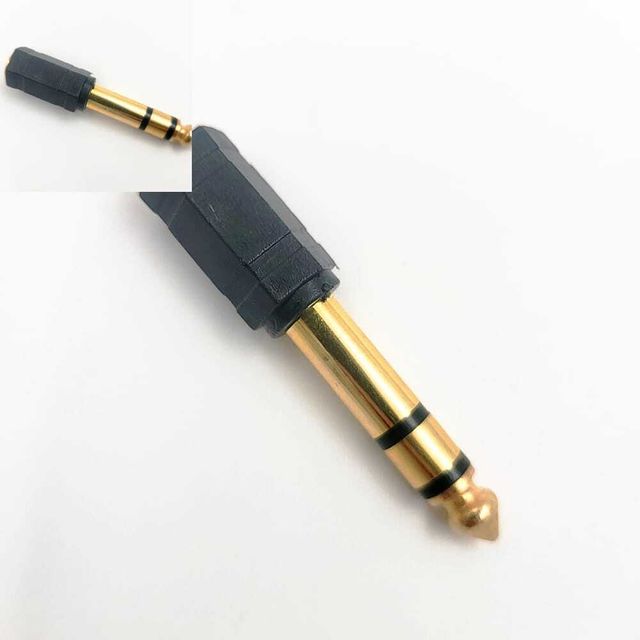 3.5 to 5.5mm 스테레오 젠더 5.5 6.3 6.5 변환잭 오디오젠더 메탈단자 3.5mm5.5mm호환용