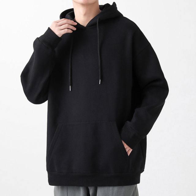 커플후드티 무지 오버핏, 남녀 캐주얼 후드집업