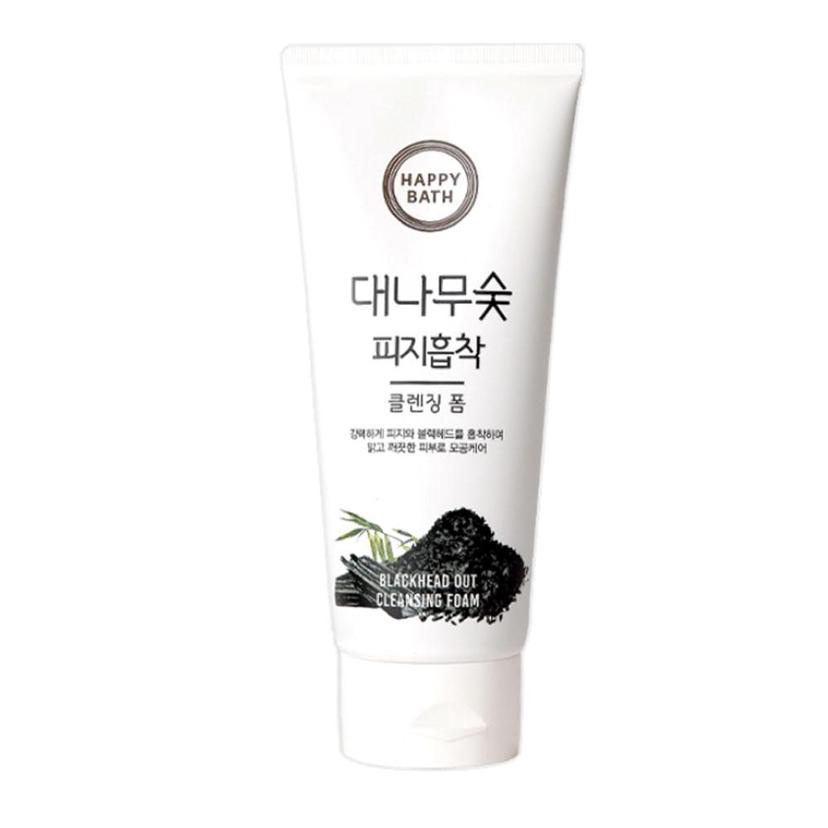 해피바스 대나무숯 피지흡착 클렌징폼 200ml 세안제
