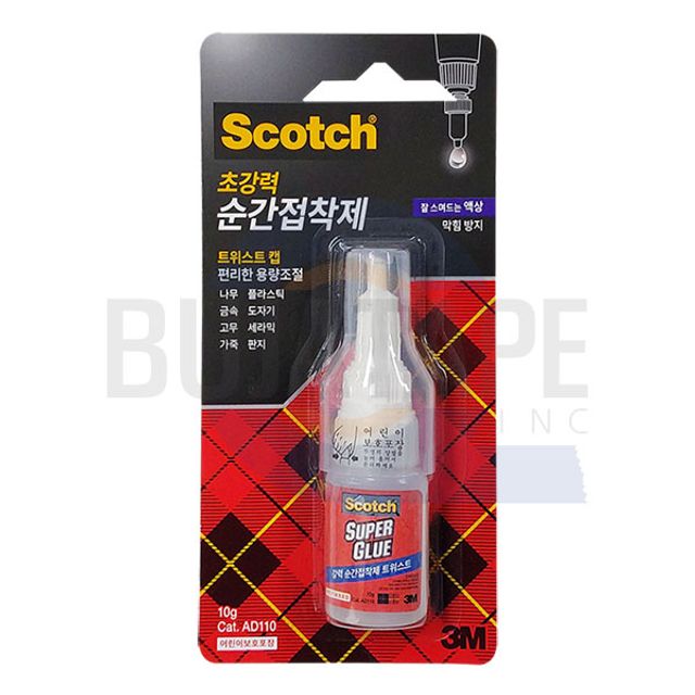 3M 스카치 AD110 초강력 순간접착제 10g 산업용 접착 성능