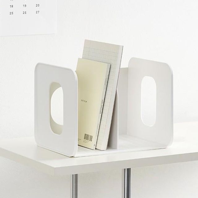 사무실책꽂이 데스크정리함 책상선반 화이트 2단 멀티 수납 선반 조립식 모던