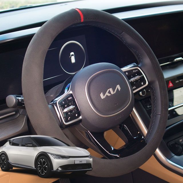EV6GT 스웨이드 핸들커버 - 전기차 전용 고급감