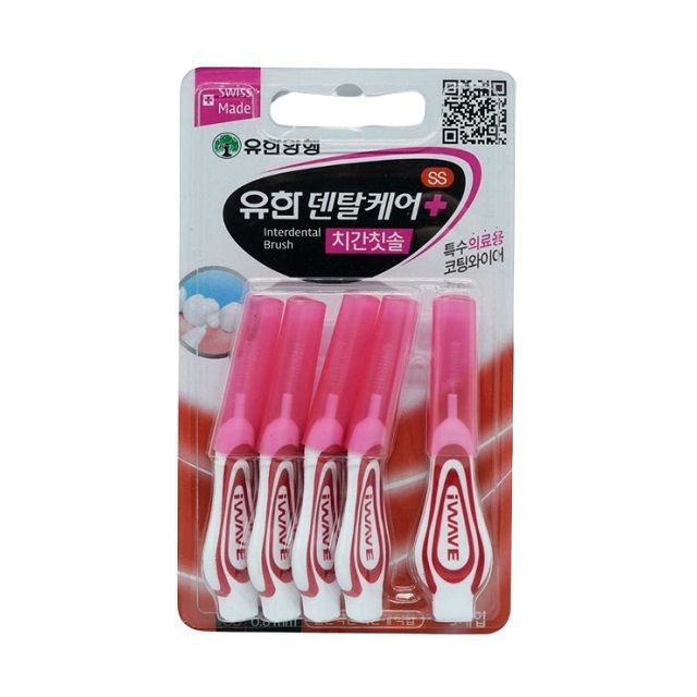 치간칫솔 SS 0.8mm 5개입 - 코팅 와이어 치석 제거