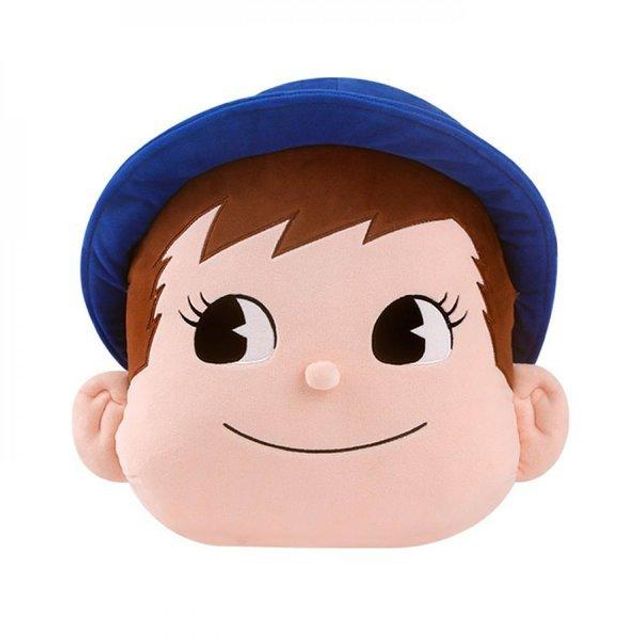포코짱 얼굴 봉제 인형 - 귀여운 캐릭터 인형 쿠션