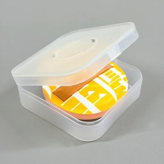 반투명 사각 통기 케이스 보관 휴대용 에어쿠션 퍼프 파우더 함