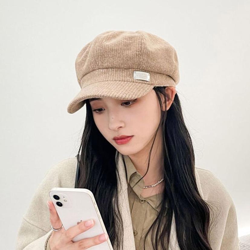 여성 코듀로이 뉴스보이캡 5컬러 헌팅캡 패션 모자