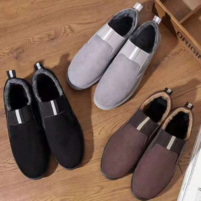 남성 로퍼 털슬립온 효도화 모카신 편안한 털신발