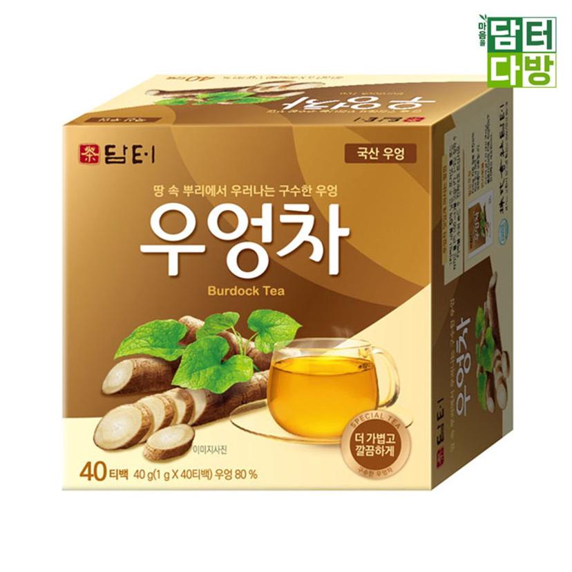 담터 우엉차 40티백 2팩 세트 구수한 침출차 건강차