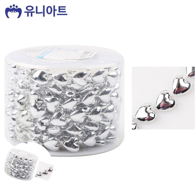 비즈팔찌부자재 비즈공예팔찌부자재 롤체인줄 은색
