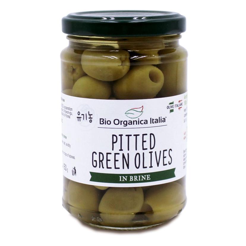 Bio Organica 그린 올리브 280g 이탈리아산 고급 올리브