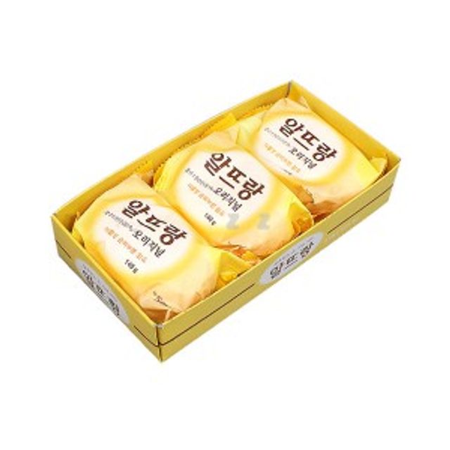 알뜨랑 오리지널 비누 옐로우 140g X 3입 - 순한 세안 세수 비누