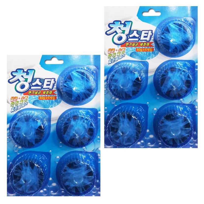 청스타 변기 살균 세정제 10알 - 위생적인 화장실 관리