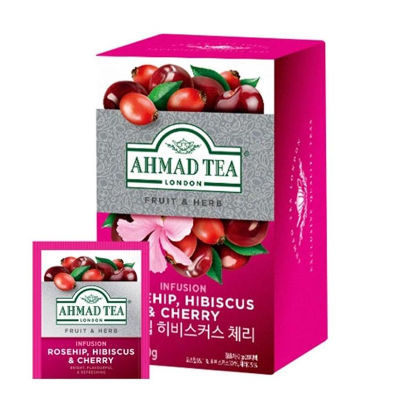 아마드 로즈힙 히비스커스 체리 허브차 - 20티백